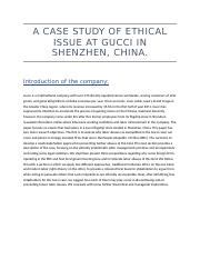 gucci working conditions|Gucci case study ethical issues.